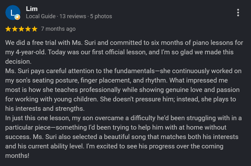 Parent review
